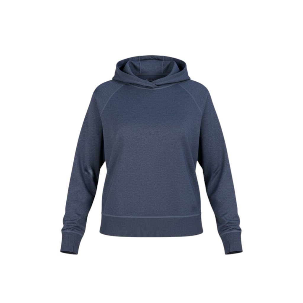 Eddie Bauer Sweatshirt Women's Size Large Blue Pullover Hoodie Lightweight Soft